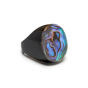 Abalone and Horn Ring