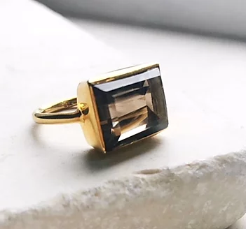 Lenny Square Cocktail Ring