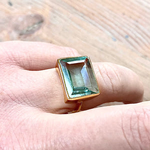 Lenny Square Cocktail Ring