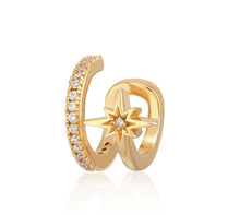 Load image into Gallery viewer, Star Double Band Small Ear Cuff
