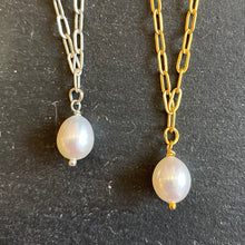 Load image into Gallery viewer, Pearl Chain Necklace
