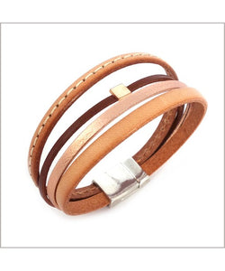 Ladies' leather bracelet