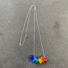 Load image into Gallery viewer, Rainbow glass necklace
