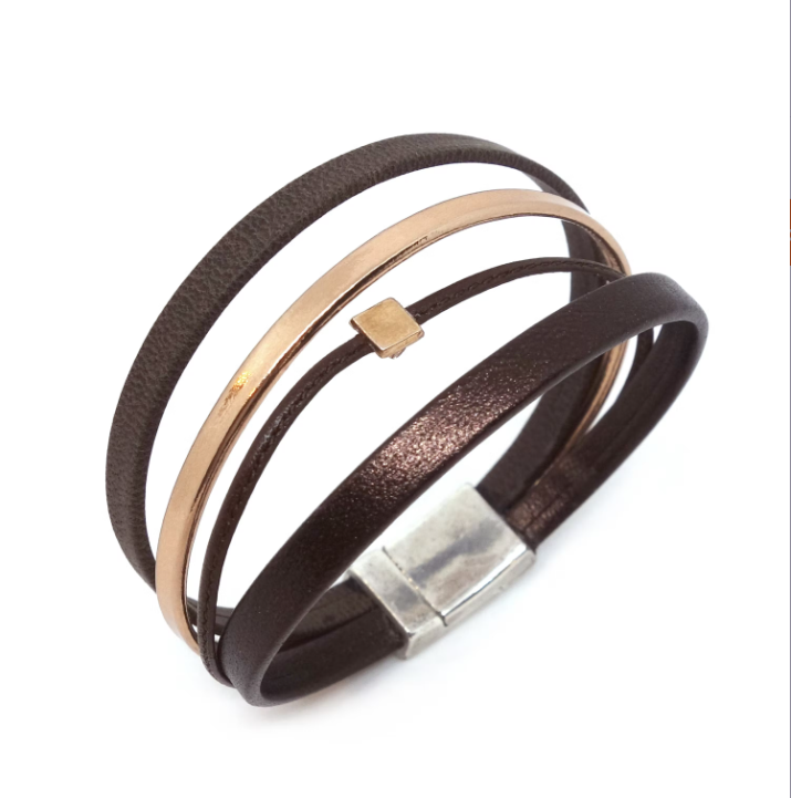 Ladies' leather bracelet