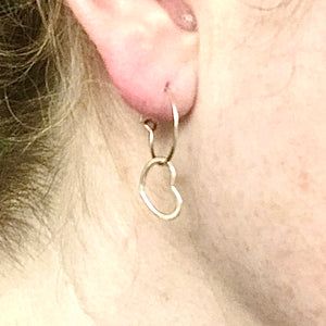 Mini Open Heart Earring