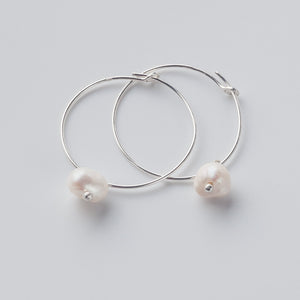 Original Pearl Hoop Earring